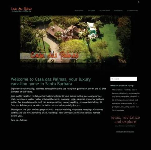 Casa Das Palmas website project