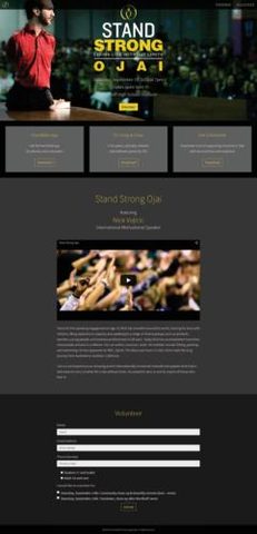 Stand Strong website project